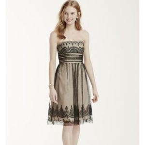 David's Bridal Strapless Dress